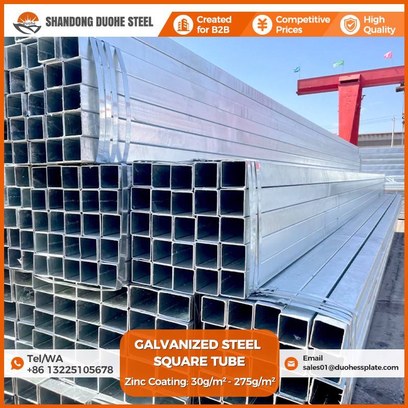 Galvanized square tube
